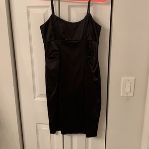 Black silk dress